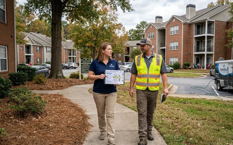 Quarterly HOA cleaning schedule