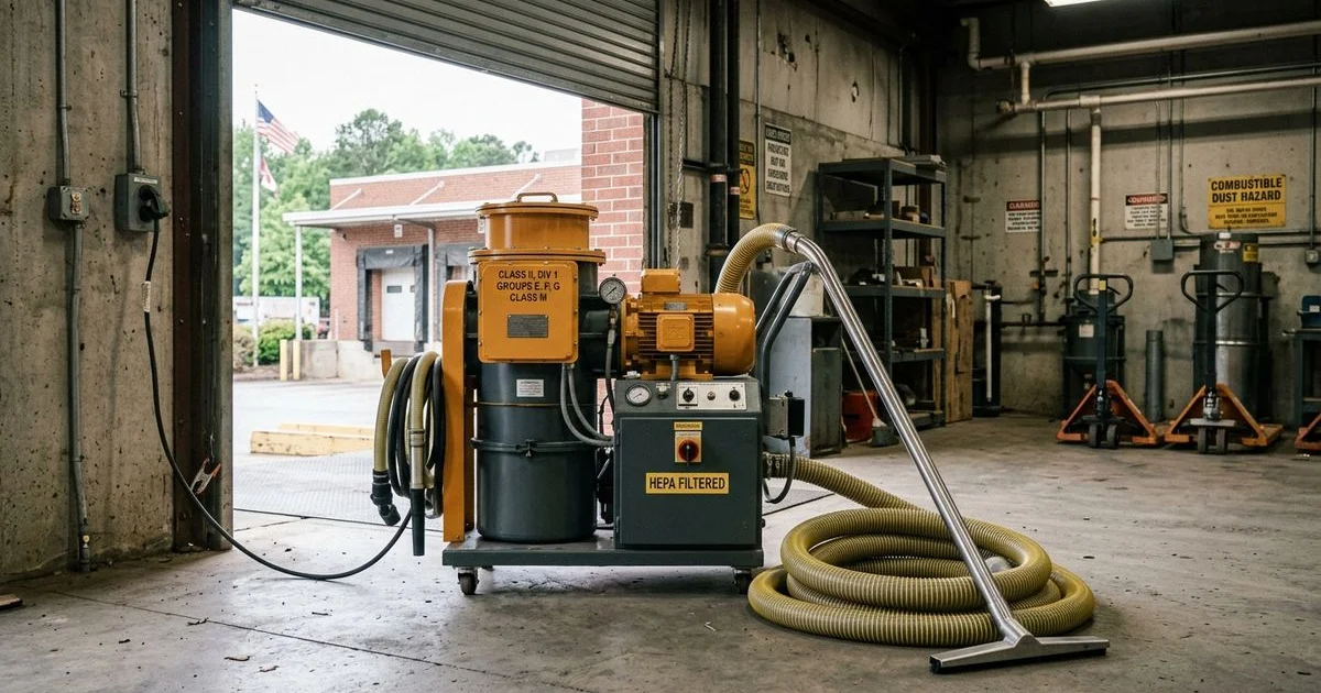Class II Division 1 explosion-proof vacuum system