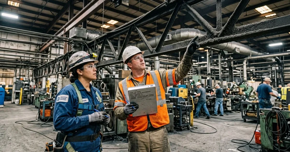 Pre-visit walk-through with EHS officer at manufacturing facility
