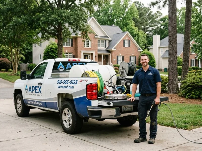 Elite Pressure Washing crew on site