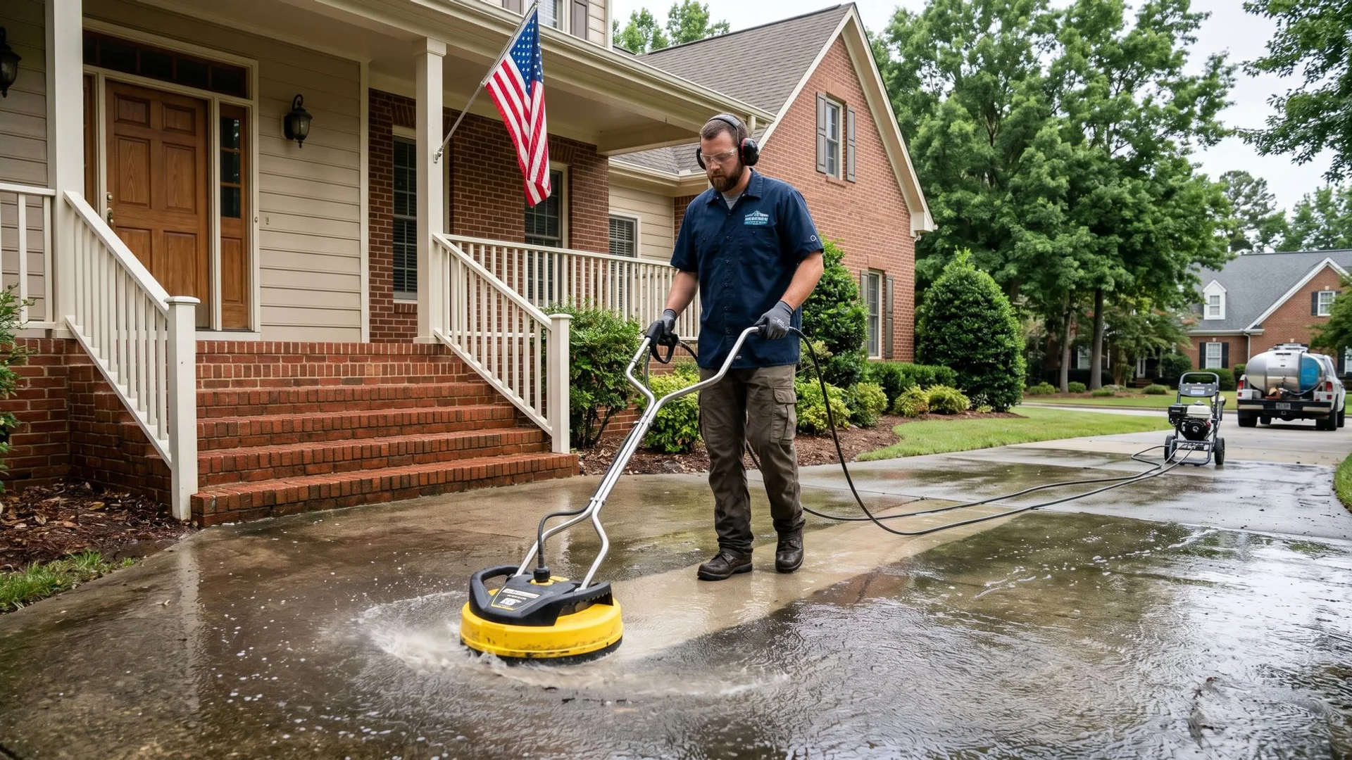 Pressure washing service in Garner, NC